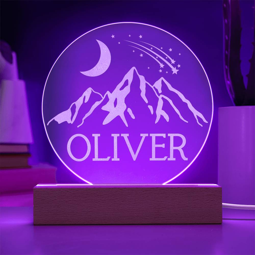 Mountain Adventure | Customized Name Nightlight