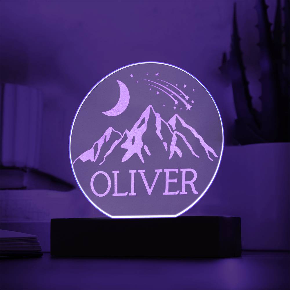 Mountain Adventure | Customized Name Nightlight