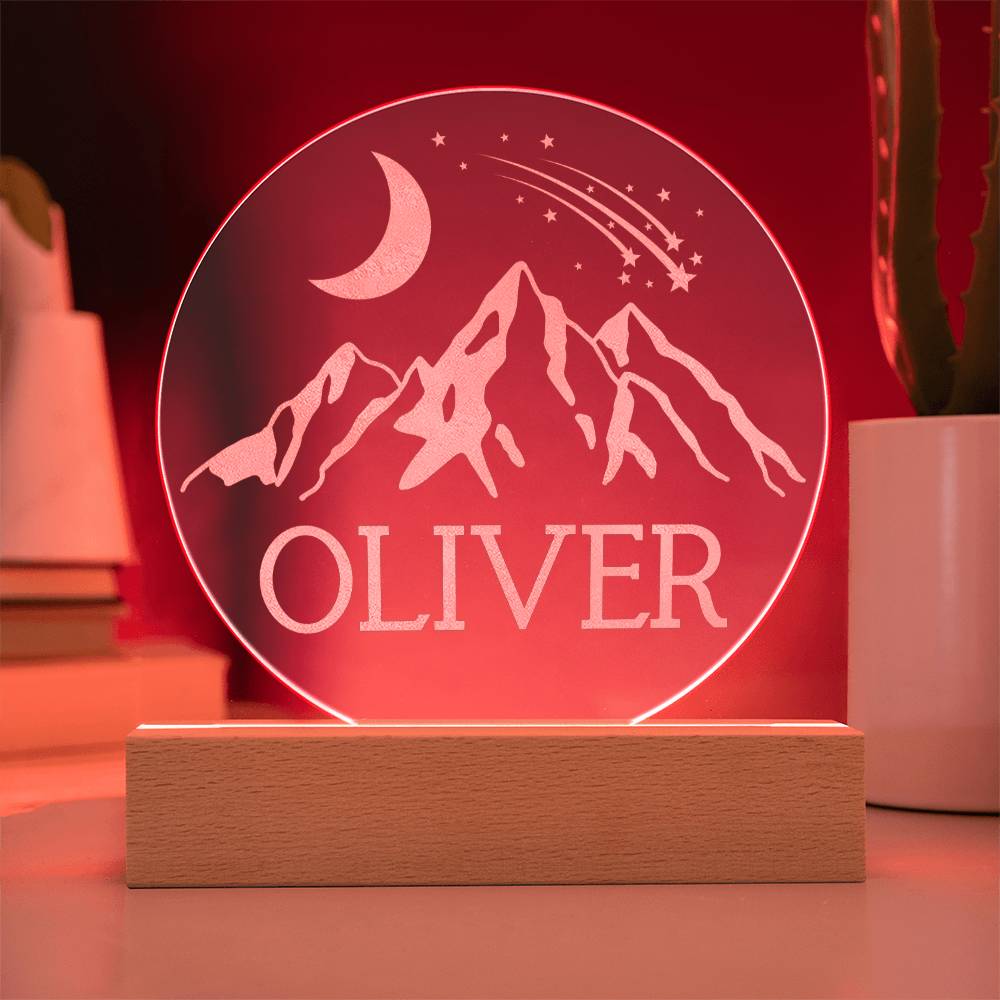 Mountain Adventure | Customized Name Nightlight