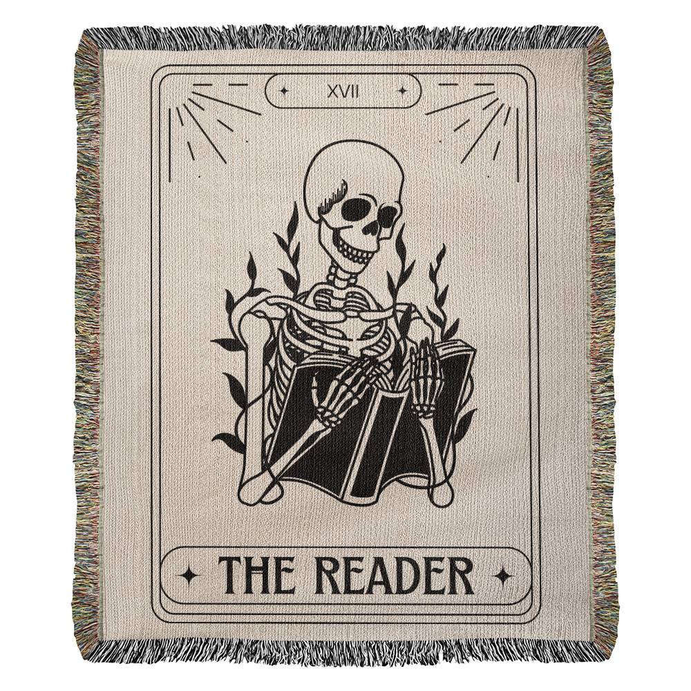 The Reader | Halloween Woven Blanket