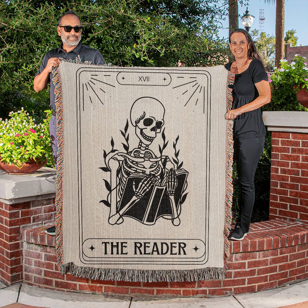 The Reader | Halloween Woven Blanket