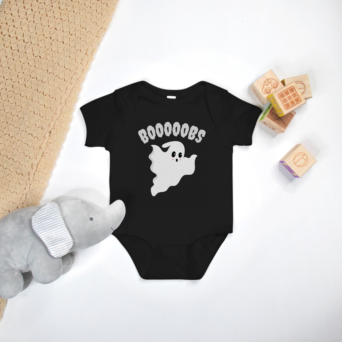 BOOBS Funny Breastfeeding Shirt for Newborn - Halloween Bodysuit for Baby