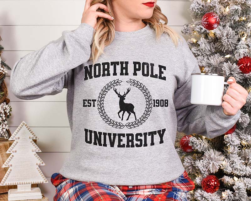 Adult "North Pole University" Sweatshirt