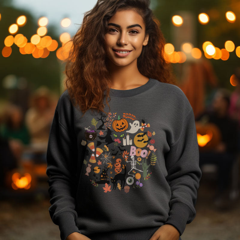 Adult Halloween Unisex Crewneck Sweatshirt