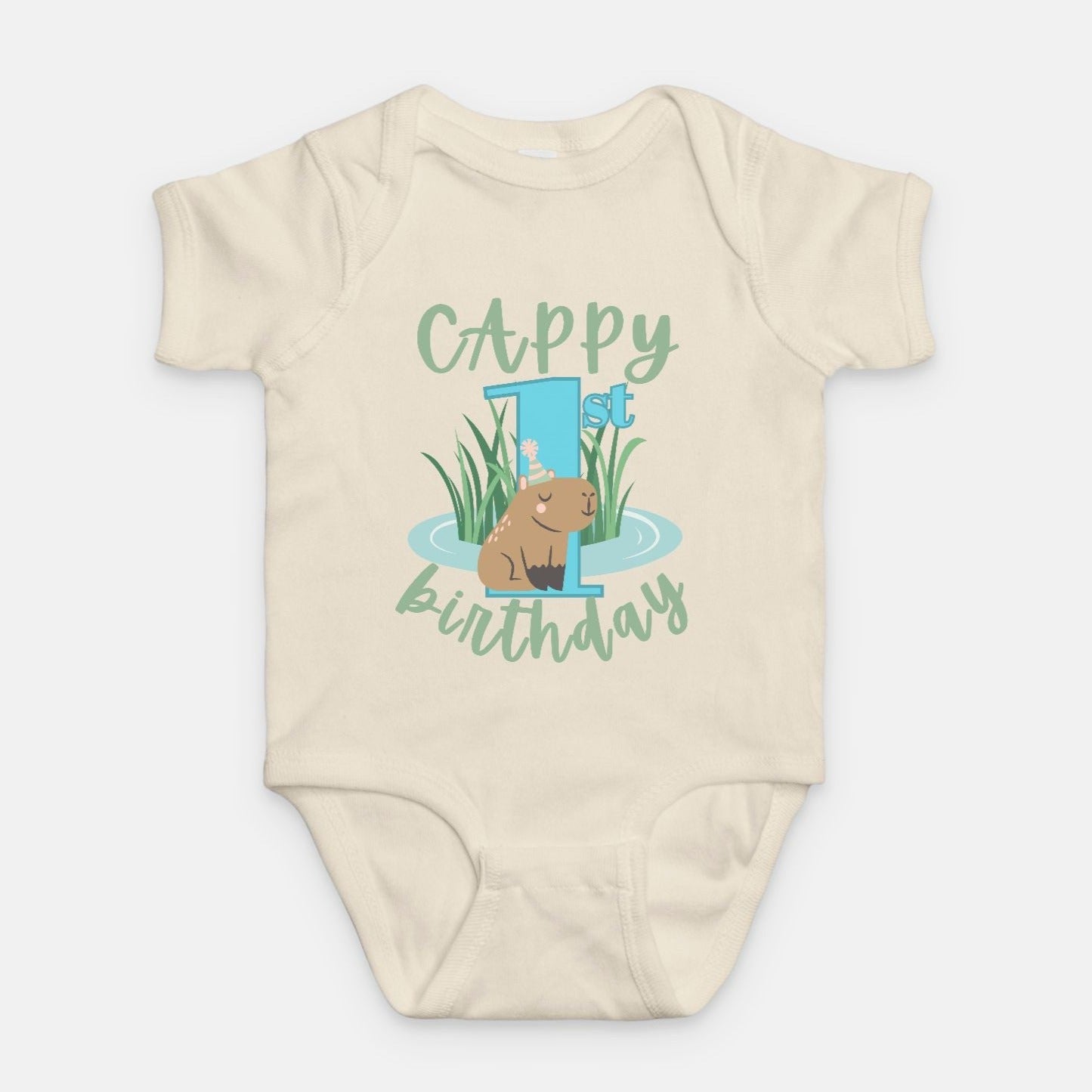 Capybara Birthday Bodysuit for Boy | First Birthday